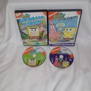 2) Nickelodeon SpongeBob SquarePants DVD's 19 Episodes 2004